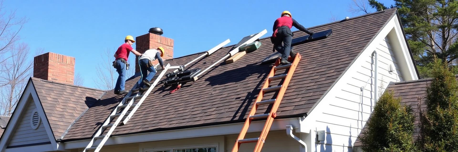 The Baltimore County Roofing & Remodeling crew installing a residential asphalt shingle roof