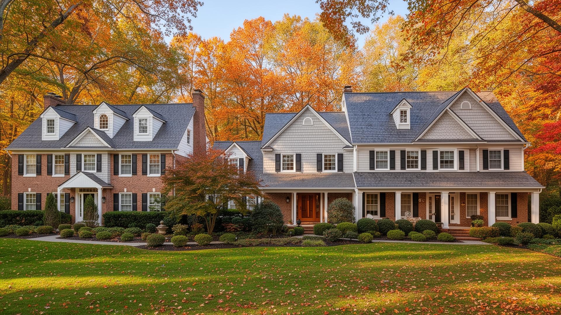Roofing contractor working on a residential home in Lutherville-Timonium, MD