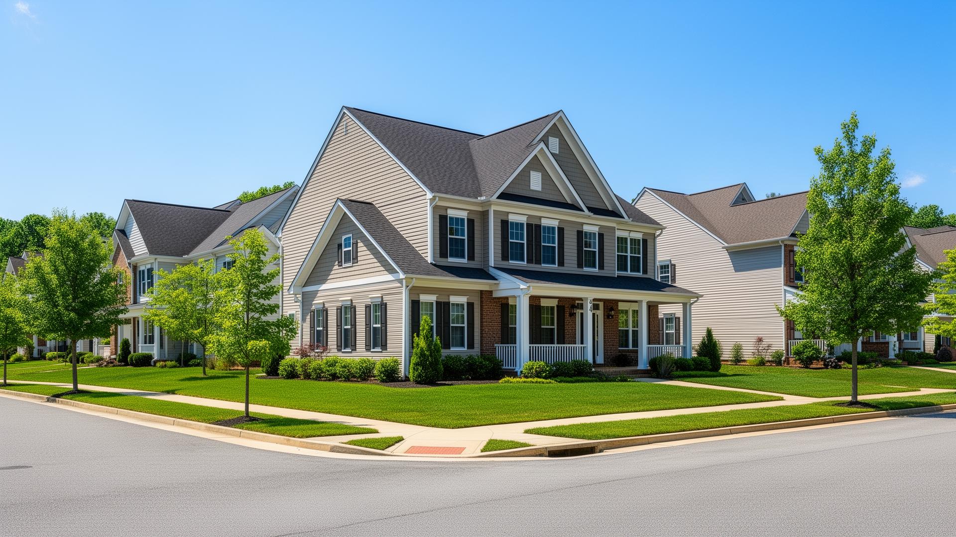 Roofing contractor working on a residential home in Perry Hall, MD